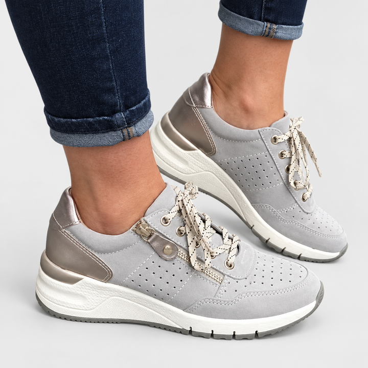 Clara | Komfortsneakers til Kvinder med Polstret For og Skridsikker Sål