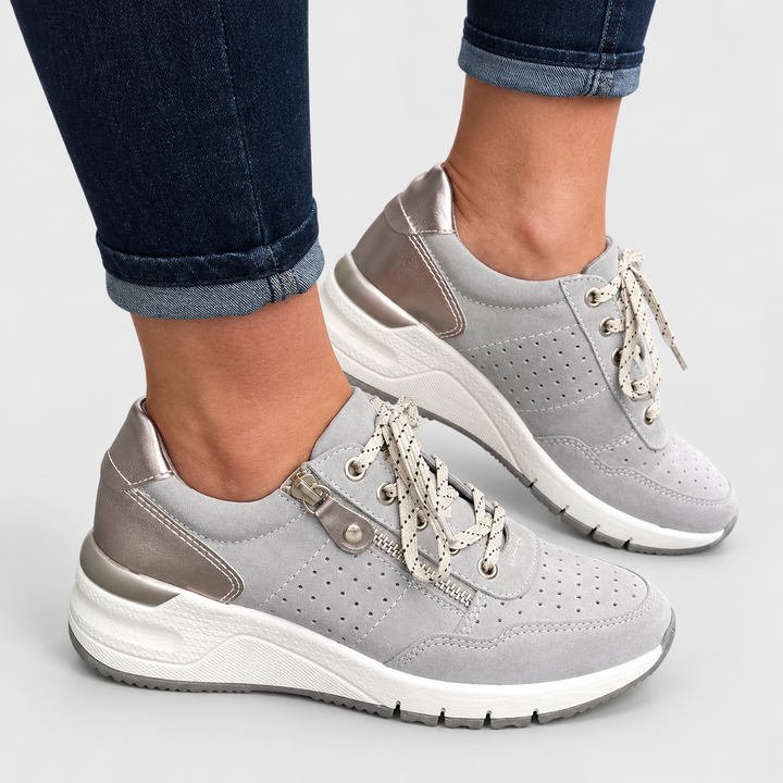 Clara | Komfortsneakers til Kvinder med Polstret For og Skridsikker Sål