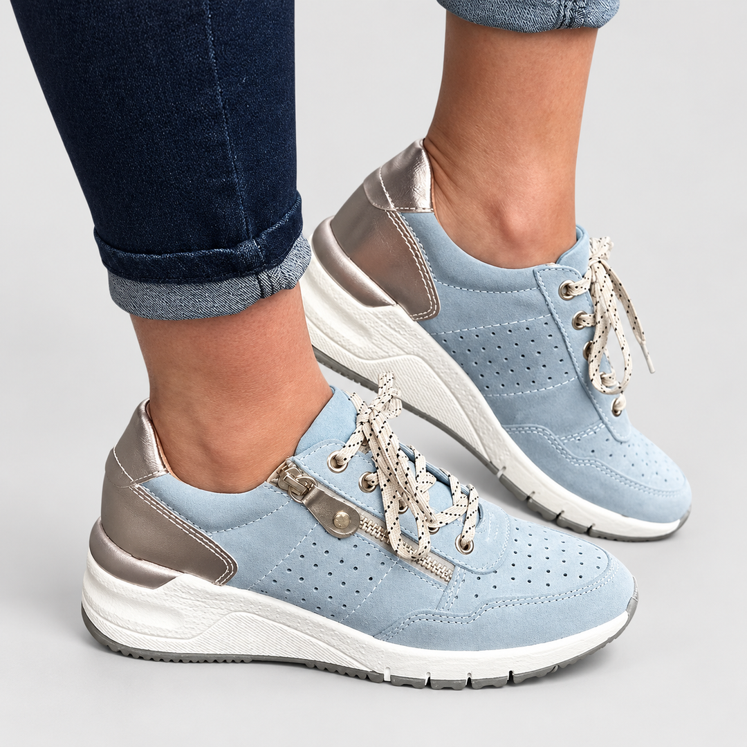 Clara | Komfortsneakers til Kvinder med Polstret For og Skridsikker Sål