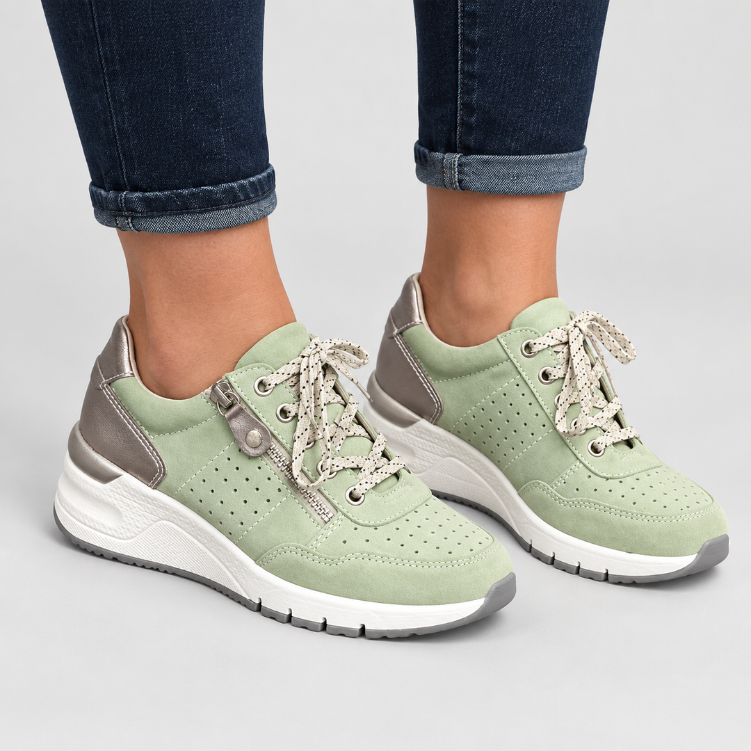 Clara | Komfortsneakers til Kvinder med Polstret For og Skridsikker Sål