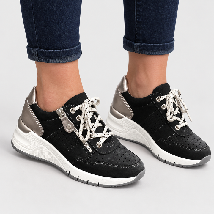 Clara | Komfortsneakers til Kvinder med Polstret For og Skridsikker Sål