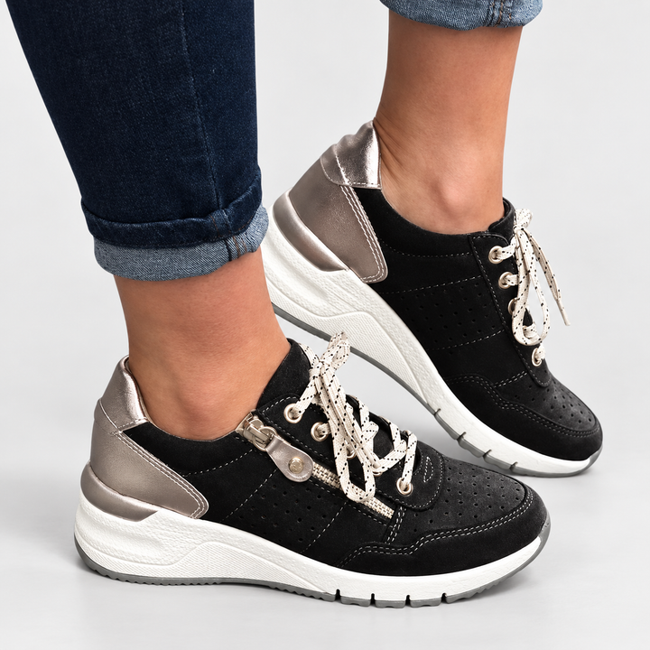 Clara | Komfortsneakers til Kvinder med Polstret For og Skridsikker Sål