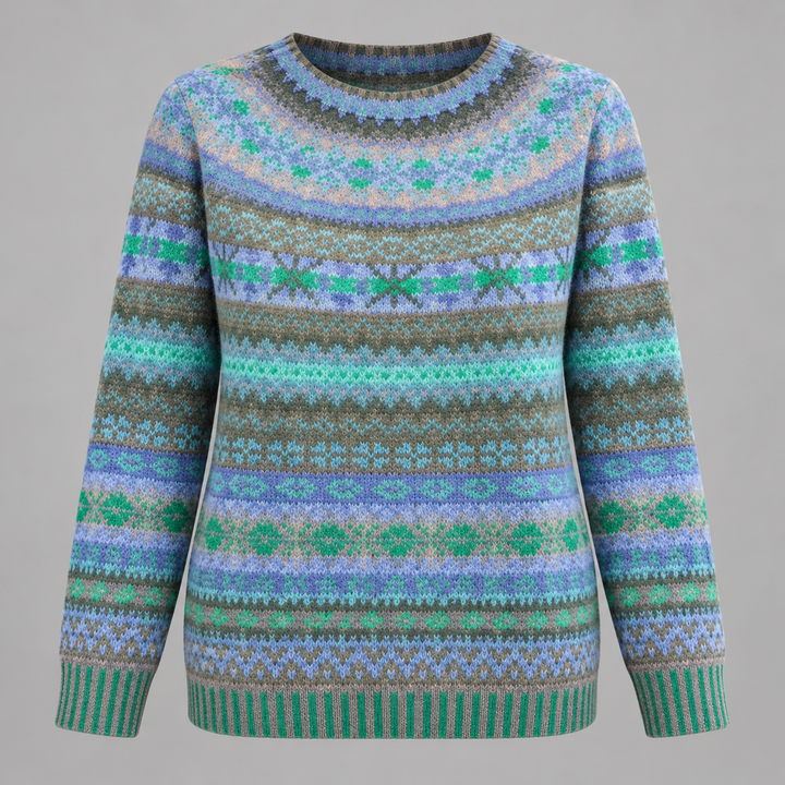 Louise | Sweater til Kvinder med Rund Hals og Afslappet Pasform