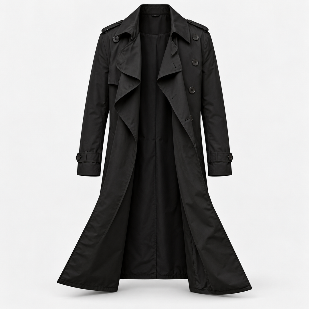 Mads | Figursyet Trenchcoat til Mænd med Knaplukning