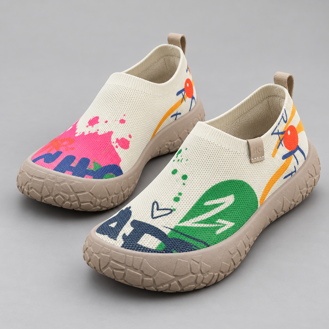 Nadia | Slip-On Komfortsneakers til Kvinder med Åndbar Mesh-Overdel